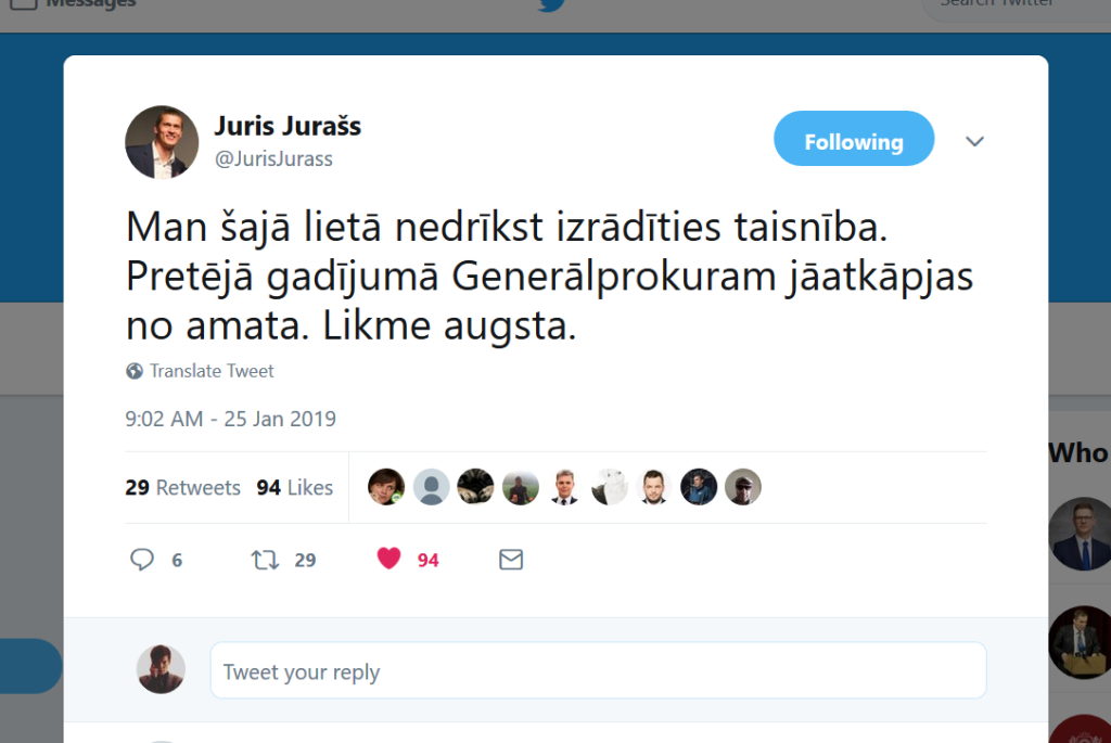 Juraša tvīts